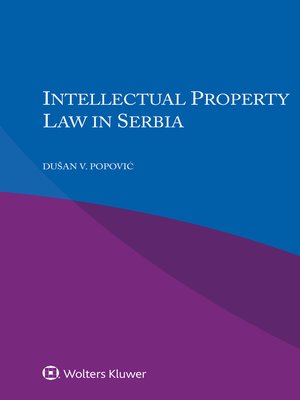 cover image of Intellectual Property Law in Serbia